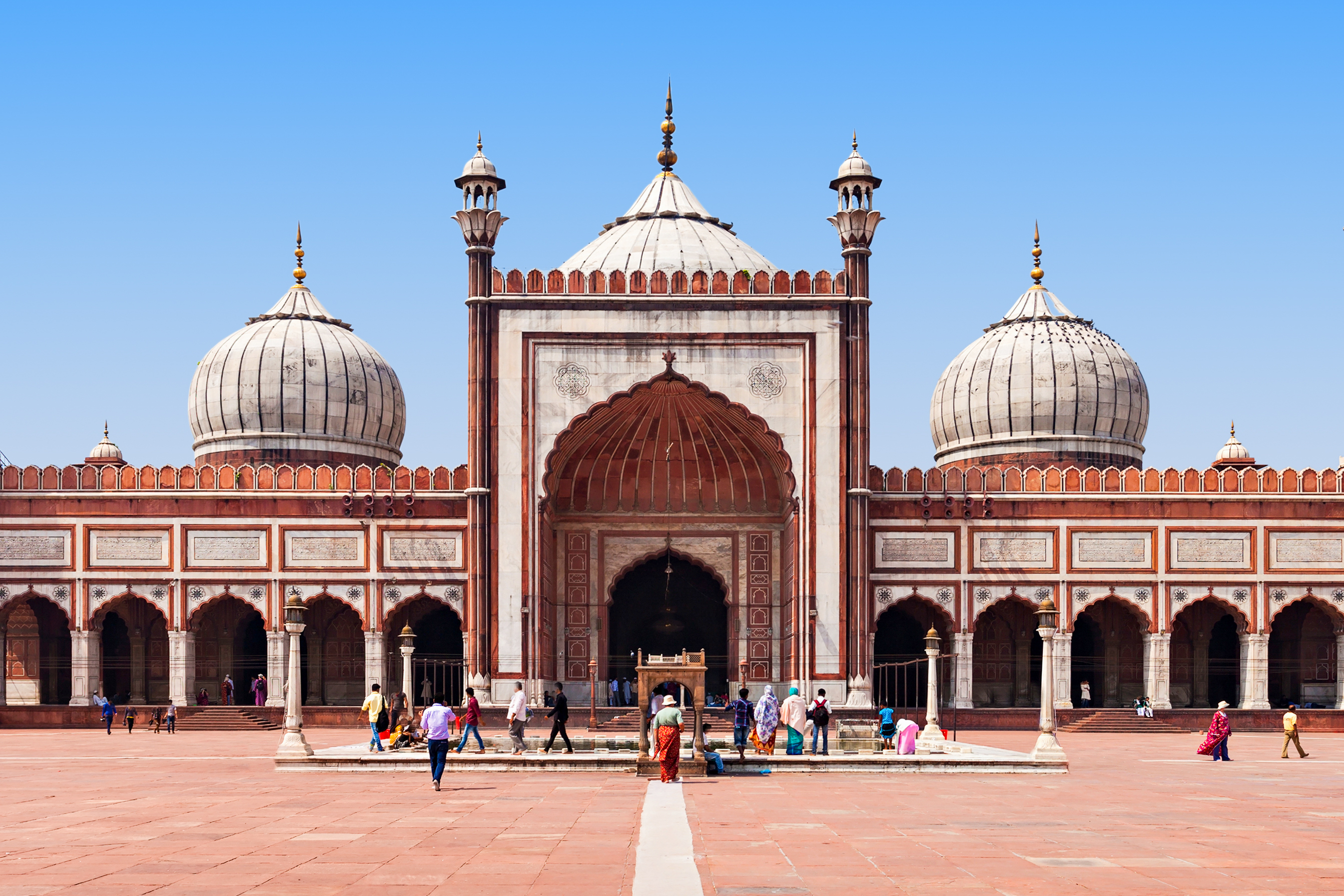 Jama Masjid Is The Principal Mosque Of Old Delhi In India 