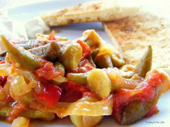 Okra In Olive Oil Recipe (Zeytinyağlı Bamya)