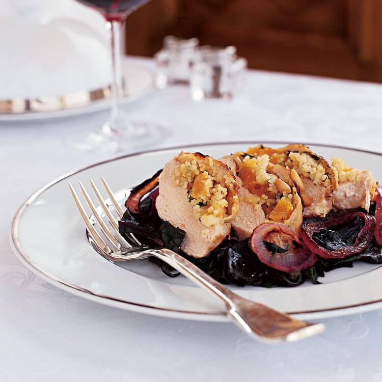 Moroccan Couscous-Stuffed Chicken Breasts