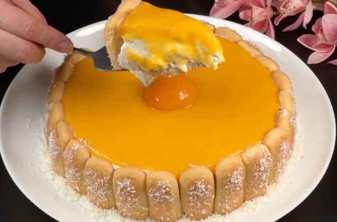 Peach Paradise: A No-Bake Dream Cake