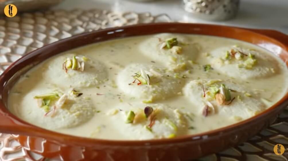 Rasmalai Delight: A Creamy Dream with Saffron and Nuts!