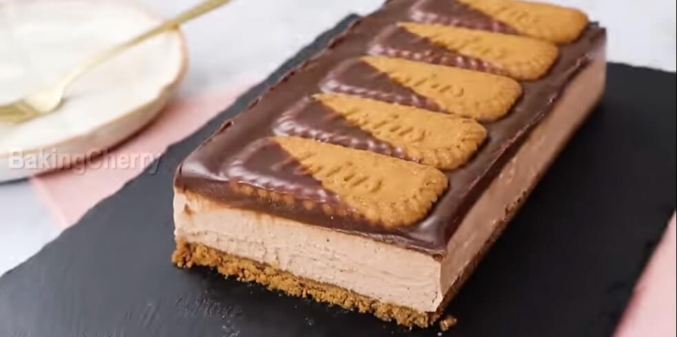 Choco-Biscoff Indulgence: The Ultimate No Bake Cheesecake