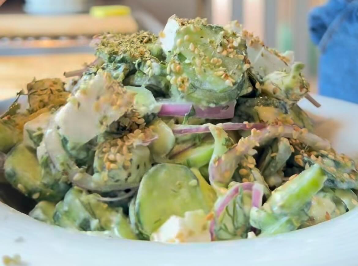 Mediterranean Freshness: Zesty Green Almond & Avocado Medley