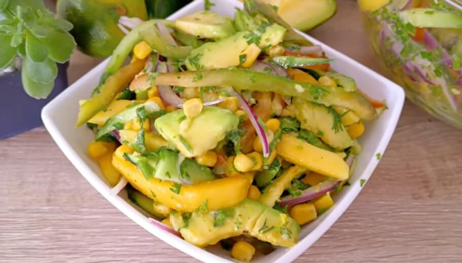 Vibrant Greens & Golden Mango: A Budget-Friendly Salad Dream