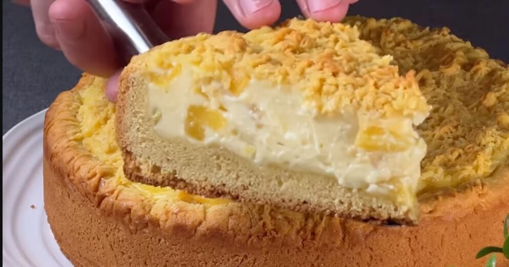 Peach Perfection in a Flash: 5-Minute Custard Pie Recipe!