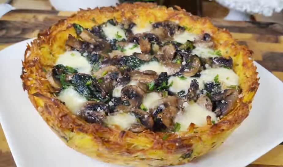 Spinach & Cheese Bliss: The Ultimate Crispy Potato Pie
