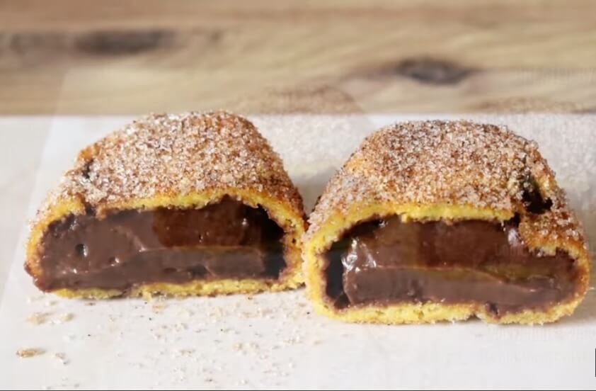 Heavenly Chocolate-Fried Milk Bites