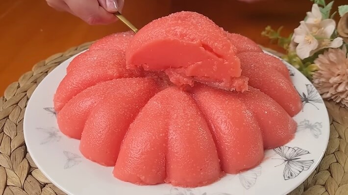 No Bake Watermelon Pudding